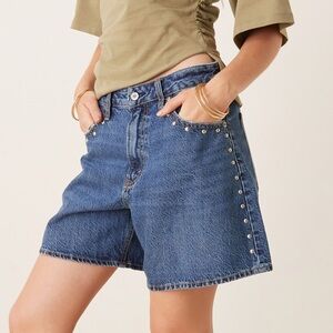 Abercrombie & Fitch Loose Studded Shorts